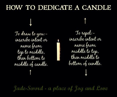 How to dedicate a candle- Pinned by The Mystic's Emporium on Etsy Candle Magik, Candle Magick Spells, Hoodoo Spells, Magick Spells, Eclectic Witch, Candle Magick, Wicca Witchcraft, Wiccan Spells, Spells Witchcraft