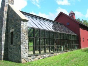 Stone Ender Estate Greenhouse - Glass House, LLC Greenhouse Attached To House, Greenhouse Addition, Attached Greenhouse, Washington Connecticut, Simple Greenhouse, Misting System, Glass Conservatory, Victorian Greenhouses, Conservatory Greenhouse