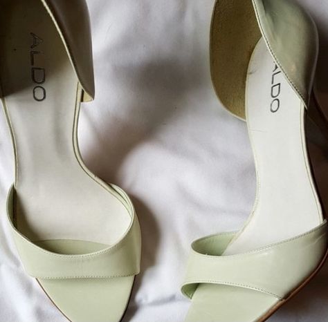 Elegant Footwear, Green High Heels, Aldo Heels, Aldo Shoes, Shoes Women Heels, Light Green, Open Toe, Shoes Heels, High Heels