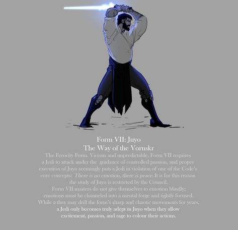 Starwars Ocs, Lightsaber Art, Lightsaber Forms, Choreography Ideas, Jedi Lightsaber, Dr Script, Ocs Ideas, Grey Jedi, Jedi Training