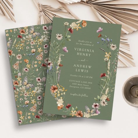 "Get ready for a summer wedding with our beautiful collection of invitations! From elegant floral designs to beach-inspired motifs, we have the perfect cards to set the tone for your special day. Browse now and find the perfect match for your dream wedding! #summerwedding #weddinginvitations #bridetobe #weddingplanning #summerlove #beachwedding #bridalstyle #weddinginspiration #weddingstationery #summerbride" Green Boho Wedding, Floral Boho Wedding, Cottage Core Wedding, Boho Wedding Invitations, Boho Wedding Invitation, Orange Terracotta, Summer Wedding Invitations, Winter Wedding Invitations, Sage Green Wedding