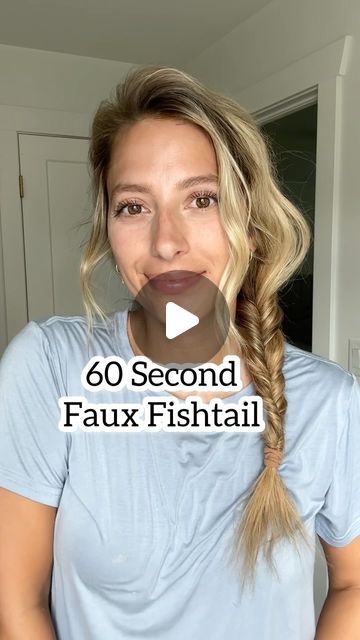 Lainey Ostrom on Instagram: "60 second faux fishtail! One of my favs. Put your hair into a ponytail then do a topsy tail, tighten your ponytail, then just alternate which side you do a topsy tail on! 🩷" Fishtail Pigtails, Faux Fishtail, Med Hair, Side Ponytail Hairstyles, Topsy Tail, Side Ponytail, A Ponytail, Plaits, Ponytail Hairstyles