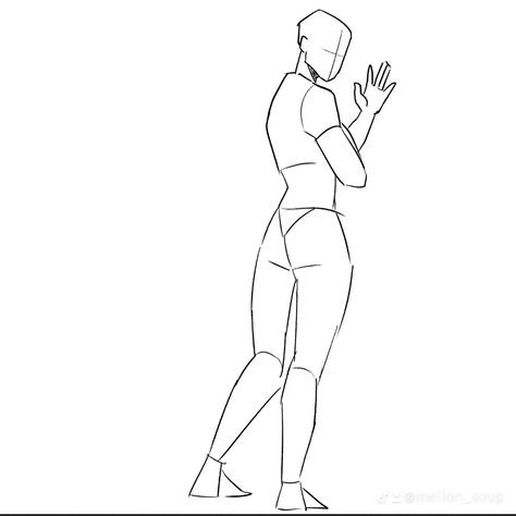 Platonic Poses Drawing, Bent Forward Pose Reference, Full Body Base Drawing, Fun Poses Drawing, Mellon Soup, Standing Base, Reference Pose, I Am So Sorry, Sketch Poses