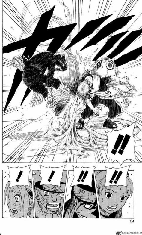 Naruto Manga Pages, Lee Vs Gaara, Naruto Panels, Manga Wall Panels, Naruto Manga Panels, Manga Black And White, Manga Rock, Lee Naruto, Naruto Gaara