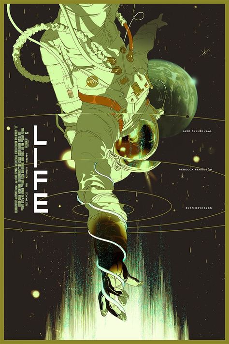 Tomer Hanuka, Comics Illustration, Life Poster, Alternative Movie Posters, Movie Poster Art, Arte Sketchbook, Art Et Illustration, 판타지 아트, In Space