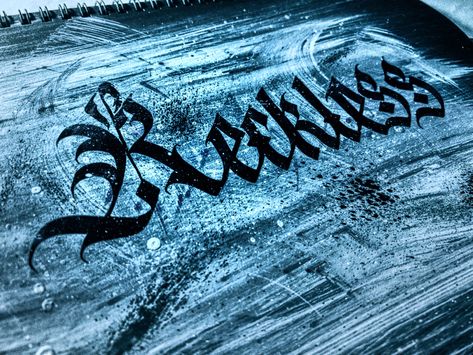 reckless calligraphy lettering gothic handmade Reckless Tattoo, Chicano Tattoos Lettering, Lettering Styles Alphabet, Tattoo Lettering Design, Chicano Tattoos, Calligraphy Lettering, Lettering Styles, Calligraphy Letters, Tattoo Lettering