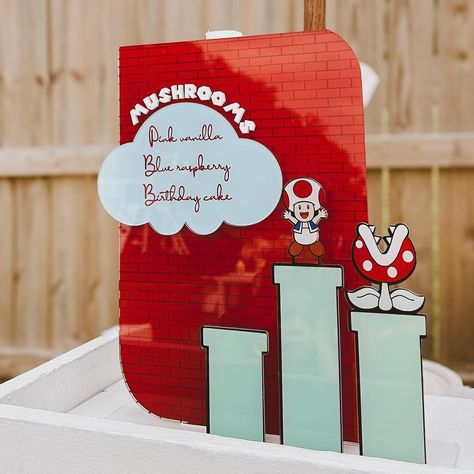 Custom graphics, acrylics, foam and vinyl for this precious Super Mario party! @brittney_delk . . . . . #supermariobros #supermario #supermarioparty #customacrylics #birthdaypartyideas #birthdaytheme #mario #eventplanning #kidsbirthdayparty Oscars Theme Party, Mario Theme, Sonic Party, Mario Bros Party, Daisy Party, Princess Daisy, Super Mario Party, Oscars Party, Mario Birthday