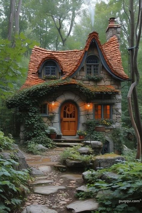 Architecture Reference, Fairytale Houses, Farmhouse Fixer, Fantasy Cottage, Fairy Tale Cottage, Cabin Rustic, Fairytale House, Log Cabin Rustic, Storybook Homes