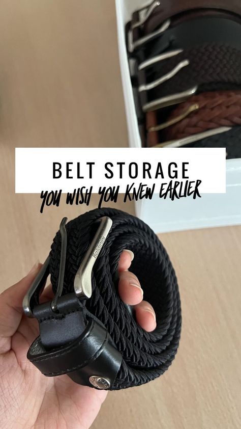 Rohina | You’ve been doing it wrong all this time! No more unravelling - love this technique to roll your belts for storage. #Trythisathome and tag… | Instagram Belt Storage, Diy Clothes And Shoes, All This Time, The Master, No More, Diy Clothes, All About Time, The House, Belts