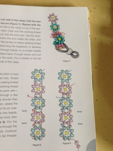 Seed Bead Bracelets Diy, Bond Paper Design, Free Adult Coloring Pages, Diy Bracelets Patterns, Beading Needles, Beaded Cuff, Beaded Jewelry Patterns, Beaded Bracelets Diy, Daisy Chain