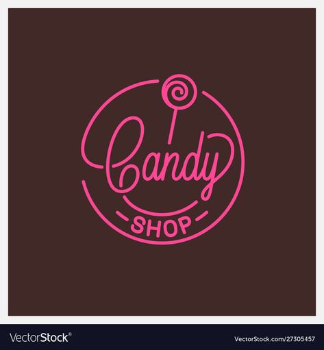 Candy Shop Logo, Store Background, Sweet Logo, Cow Logo, Candy Logo, Baking Logo, Cake Logo, Shop Logo Design, Round Logo