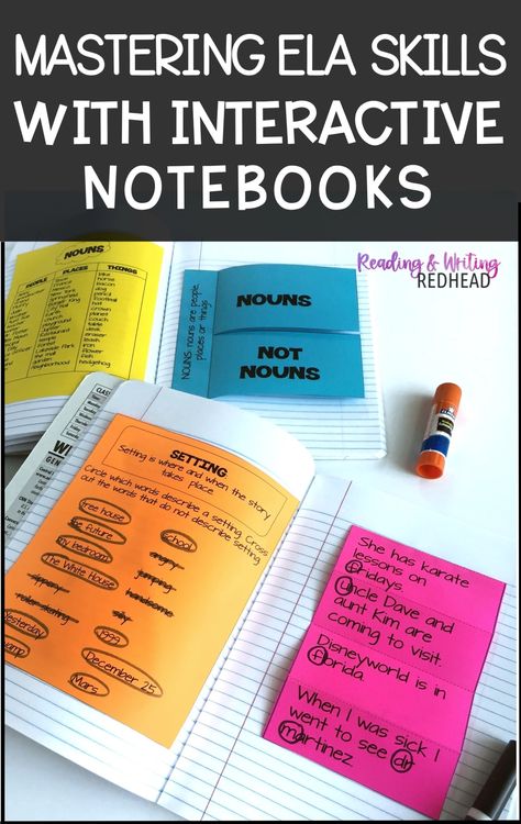 Unlock and Master ELA Lessons with Engaging Interactive Notebooks Interactive Ela Notebook, Interactive Notebooks High School, Ela Interactive Notebook, Ela 4th Grade, Grammar Interactive Notebook, Third Grade Social Studies, Opinion Writing Prompts, Language Arts Activities, Interactive Journals