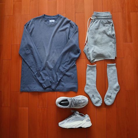 Clothes Guys, Outfit Grid Men, Summer Drip, Training Outfit, School Attire, Guy Outfits, Cute Sporty Outfits, Yeezy Outfit, Dope Clothes