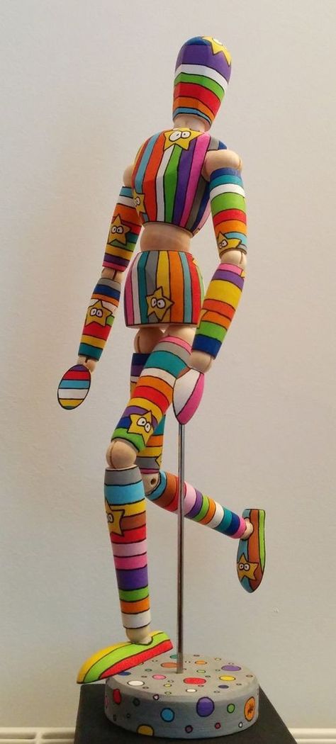 Artist Mannequin, Bus Art, Mannequin Art, Posca Art, Wood Painting Art, Found Object Art, Art Gallery Wallpaper, Doll Painting, My Art Studio