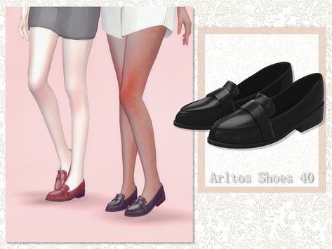 Sims 4 Cc School Shoes, Miu Miu Sims 4 Cc, Sims 4 Cc Shoes Female, Sims 4 Uniform Cc, Japanese School Shoes, Shoes Sims 4 Cc, Dark Academia Shoes, Sims 3 Shoes, Sims4 Shoes