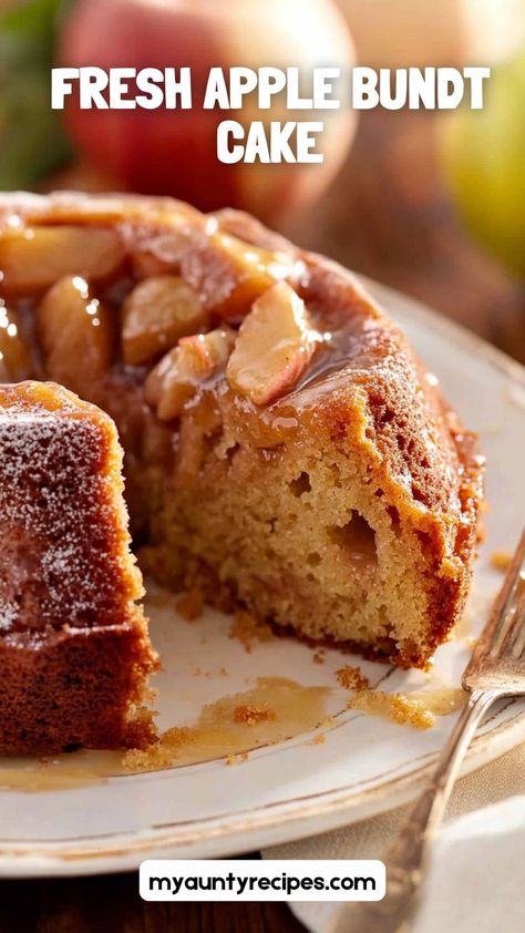 This Fresh Apple Bundt Cake captures the essence of fall with juicy apples and warm spices in every bite. Moist, tender, and full of flavor, it’s perfect for autumn gatherings or anytime you’re craving a cozy, apple-filled treat. Cake Fall, Apple Bundt Cake, Holiday Cakes, Spiced Apples, Fresh Apples, Autumn Flavors, Cinnamon Apples, Bundt Cake, Yummy Cakes