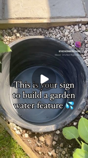 Cyndy & Roger ||  DIY & Design on Instagram: "This water feature will elevate any landscape and add value to your home’s curb appeal!  Follow, Like, and Comment for more DIY transformations!  #waterfeature #landscape #landscapeideas #waterfountain #curbappeal #curbappealmatters #diywaterfountain #dıy #diyideas #diyhome #diyhomedecor" Recirculating Water Feature, Homemade Water Feature, Diy Water Fountain Outdoor, Garden Water Features Ideas, Front Yard Water Feature, Diy Pondless Water Feature, Diy Fountain Ideas, Water Feature Ideas, Patio Paradise