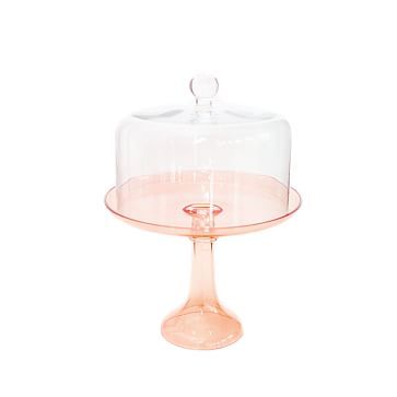 Estelle Colored Glass Cake Dome Cake Stand With Lid, Glass Cake Dome, Crystal Cake Stand, Custom Cake Pops, Cake Pop Stands, Crystal Cake, Cake Dome, Glass Cake, Glass Cake Stand