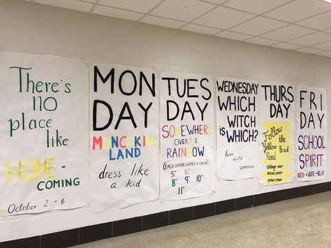 Dress Up Day Ideas, School Dress Up Days, Student Council Activities, School Spirit Ideas Pep Rally, High School Dress, Spirit Week Themes, Spirit Day Ideas, High School Dresses, School Spirit Posters