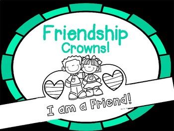 Need something simple that students in any grade can wear to celebrate being a good friend? Have your students decorate crowns to wear! This item is a perfect wear whether you are in person learning, hybrid learning, or remote learning. We know kindness and friendship should be celebrated!  TWO VERSIONS included!How to Use:1. Print the desired amount of copies you need. 2. Cut construction paper or cardstock strips. Attach the strips to each side of the crown by stapling. 3. Have students decorate the crowns with crayons colored pencils, or markers. Keywords: social emotional learning, friend, friendship, how to be a friend, kindness, good friend, I am a friend, remote learning, hybrid learning, prek, pre-k, kindergarten, first grade, crown, hat. Free Friendship Printables, Pre K Friendship Activities, Friendship Week Activities, Preschool Friendship Crafts, Friendship Theme Preschool Activities, Friendship Crafts For Toddlers, Friendship Crafts Preschool, Friendship Theme Preschool, Friendship Preschool Crafts