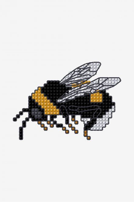 Bumble Bee - pattern - Free Cross stitch patterns - DMC Cross Stitch Supplies, Mini Cross Stitch, Cross Stitch Baby, Cross Stitch Animals, Cross Stitch Patterns Free, Free Cross Stitch, A Cross, Cross Stitch Charts, Cross Stitch Art