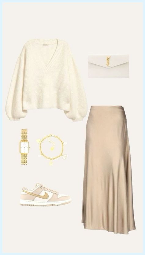 [Ad] Obsessed With This Silk Long Skirt For Spring/Summer Modest Fashion. #casualspringoutfitshijab Beige Shoes Outfits Women, Modest Fashion Inspiration, Autumn Modest Outfits, Modest Outfits Jeans, Modest Elegant Outfits, Summer Outfit Modest, Modest Outfits Summer, Outfit Inspo Modest, Modest Classy Outfits