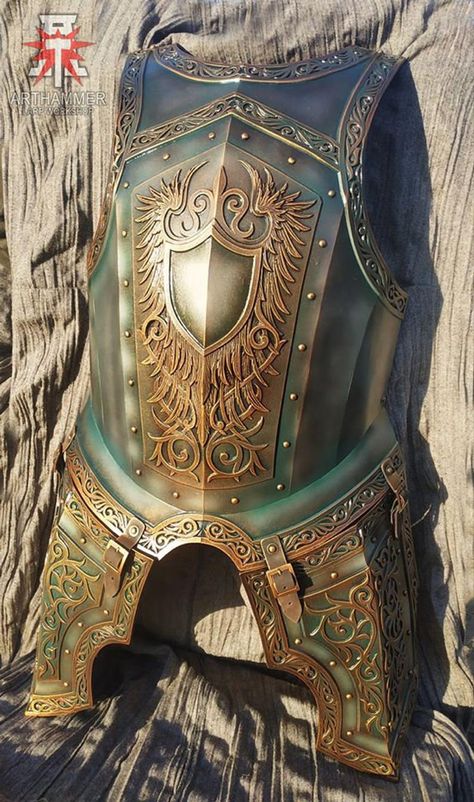 Fantasy Knight Armor, Knight Breastplate, Italian Knight, Paladin Armor, Armor Fantasy, Fantasy Knight, Costume Armour, Warrior Helmet, Knights Helmet