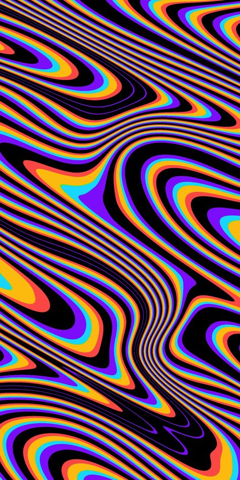 Waves Aesthetic Wallpaper, Waves Aesthetic, Aesthetic Trippy, Posca Art, Trippy Wallpaper, Hippie Wallpaper, Phone Wallpaper Patterns, Edgy Wallpaper, Cool Wallpapers Art