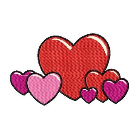 Valentines Embroidery Designs, Brother Embroidery Design, Heart Machine Embroidery, Highland Cow Art, Valentine Embroidery, Brother Embroidery, Embroidery Download, Embroidery Design Download, Machine Embroidery Projects