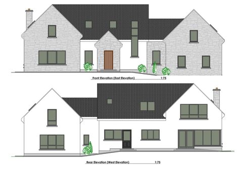 Dormer House Plans Ireland, Irish House Designs, Irish House Plans, House Plans Ireland, Dormer House, House With Garage, House Designs Ireland, Dormer Bungalow, Irish Houses