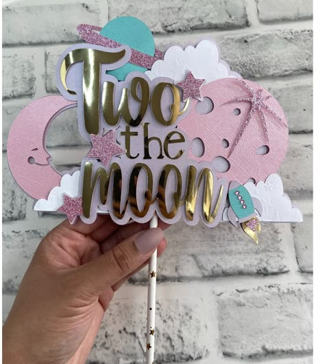 Two The Moon Party Decorations, Two To The Moon Birthday, Two The Moon Centerpiece Ideas, Two The Moon Birthday Party Decorations, Two The Moon Decorations, Two The Moon Birthday Theme, Two The Moon Cake Topper, Two The Moon Birthday Cake Girl, Two The Moon And Back Birthday Party