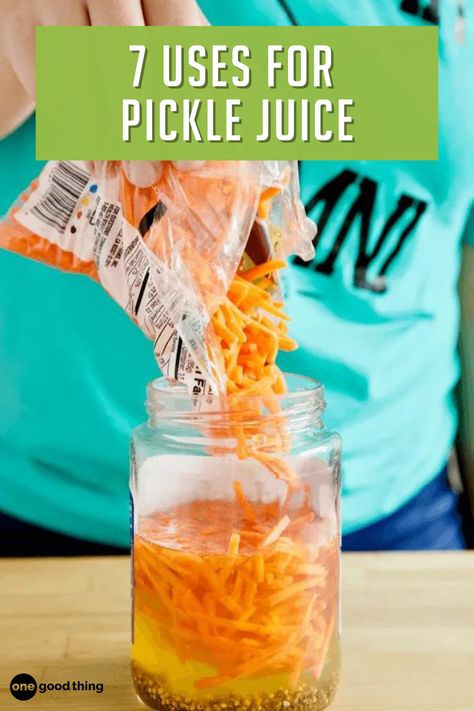 Uses For Pickle Juice, Pickle Juice Recipe, Leftover Pickle Juice, Drinking Pickle Juice, Pickle Juice Uses, Mixed Pickle, Juice Benefits, Side Salads, Quick Pickled Onions