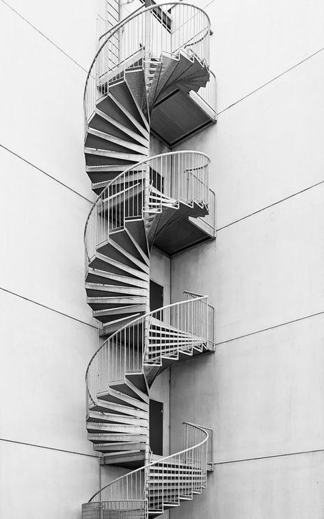 Trondheim fire escape | AdamKR | Flickr Spirals In Nature, Vintage Industrial Design, Stairway Design, Painted Stairs, Fire Escape, Principles Of Art, Spiral Stairs, The Great Escape, Trondheim