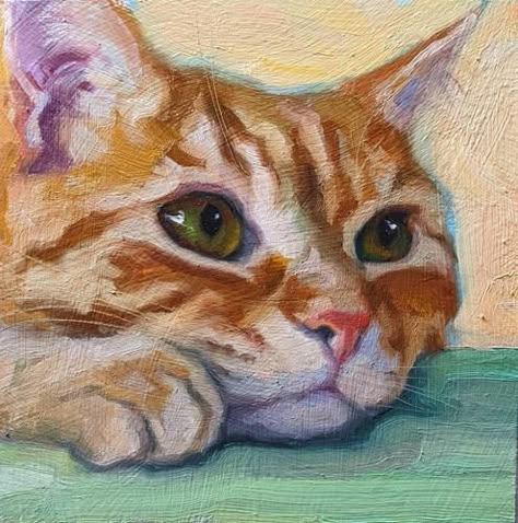 Painting Cats, Cat Paintings, Cat Artwork, Cats In Art, Cat Portrait, Animal Portraits, White Cats, Animal Painting, Animals Art