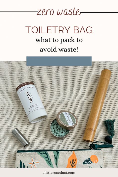 Skip the tiny plastic travel bottles and pack your zero waste toiletry bag with these sustainable items! Sustainability Tips, I Have Everything I Need, Homemade Mouthwash, Native Deodorant, Zero Waste Swaps, Bamboo Toothbrush, Conditioner Bar, Zero Waste Lifestyle, Mini One