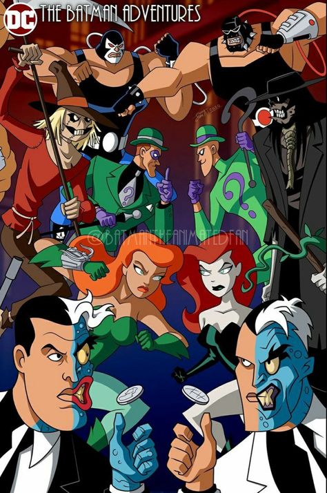 Batman Movie Posters, Batman Cartoon, Gotham Villains, Comic Villains, Batman Artwork, Batman The Animated Series, Dc Villains, Batman Funny, Dc Comics Superheroes