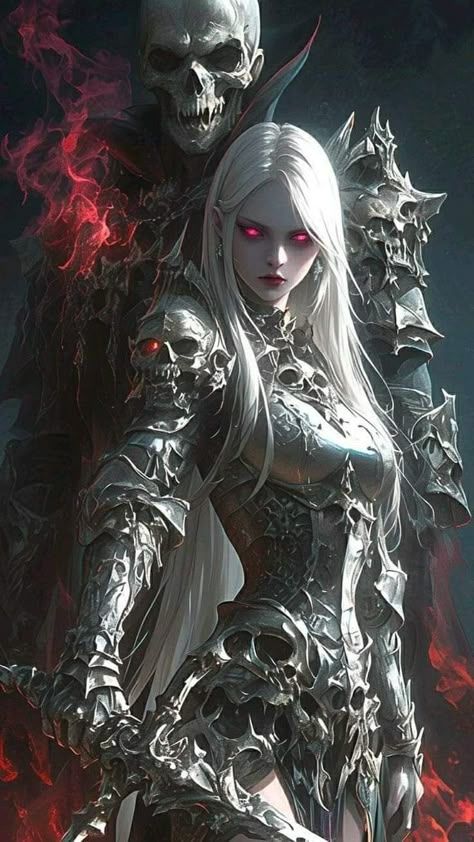 Lilith Character Design, Demon Lady Art, Vampire Female Character Design, Vampire Barbarian, Evil Female Character Design, Vampire Female, Red Mage, Dragon Black, Dark Fantasy Artwork