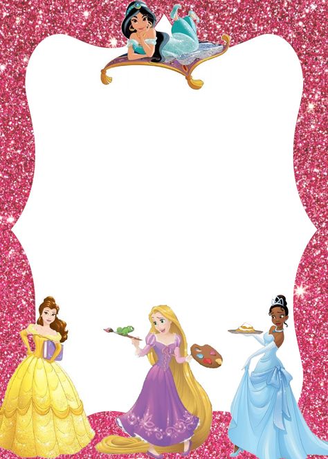 Disney Princess Letter, Princess Frame, Disney Frames, Belle Birthday, Writing Paper Printable Stationery, Writing Paper Printable, Amazing Inspirational Quotes, Disney Princess Party, Printable Stationery