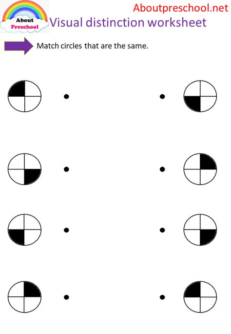 Preschool Visual Attention Worksheet 3 English Activities For Preschool, English Preschool, Preschool English, Preschool Shapes, Visual Perceptual Activities, Teacher Preschool, Visual Perception Activities, Learning Preschool, Fun Worksheets For Kids