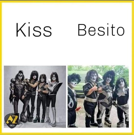 Goth Memes, Rock Argentino, Steve Perry, Kiss Band, 11k Followers, Queen Band, Memes Xd, Memes Humor, The Kiss