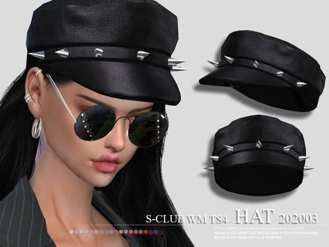 TSR - S-Club Sims 4 Cc Beanie, Cc Hats, San Myshuno, Sims 4 Tsr, Pelo Sims, Sims 4 Cc Folder, Sims Ideas, Y2k Accessories, Sims 4 Characters