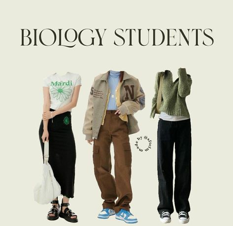 Scientists Aesthetic Outfit, Stem Major Aesthetic Outfits, Science Student Aesthetic Outfit, Science Clothes Aesthetic, Science Major Outfits, Science Academia Outfits, Biology Aesthetic Outfit, Biology Student Aesthetic Outfit, Science Major Aesthetic Outfits