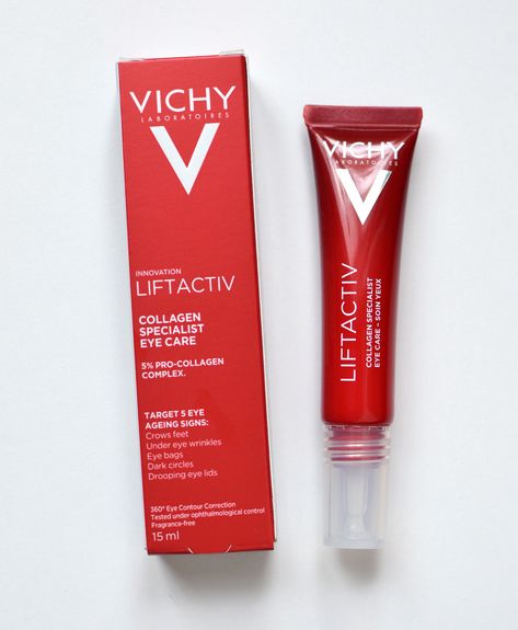 Vichy Liftactiv Collagen Specialist Eye Care  https://inspirationshaveinone.blogspot.com/2024/07/vichy-liftactiv-collagen-specialist-eye.html   #vichy #eyecream #bbloggers #skincarereview #antiageing #peptides #vitaminc #liftactiv Vichy Liftactiv, Under Eye Wrinkles, Reduce Dark Circles, Nyx Makeup, Eye Wrinkle, Skincare Review, Eye Contour, Eye Bags, Eye Cream