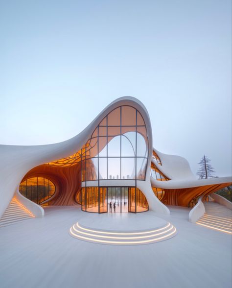 architecture #architecture #building #design #aesthetic Fluid Forms Architecture, Fluidity Architecture, Fluid Architecture, Concept Board Architecture, Aquatic Design, Cinema Architecture, Atrium Design, Future Earth, Zaha Hadid Design