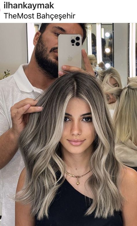 Ashy Bronde Balayage, Ash Blonde Hair With Highlights, Ash Blonde Hair Balayage, Venus Of Willendorf, Ash Blonde Hair Colour, Balayage Blond, Blonde Hair Transformations, Hair Color Underneath, Hair Blond