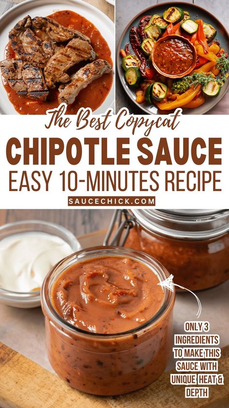 Chipotle Sauce Recipe Homemade Chipotle Sauce, Chipotle Sauce Recipe, Homemade Chipotle, Smoked Jalapeno, Hot Sauce Recipes, Chipotle Sauce, Ethnic Food, Spice It Up, Chipotle Pepper