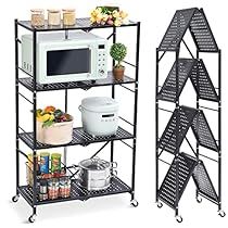 Folding Shelves, Foldable Rack, Utility Room Storage, Desk Kitchen, Garage Storage Racks, Metal Shelving Units, Wire Shelf, Storage Shelving, Interesting Products