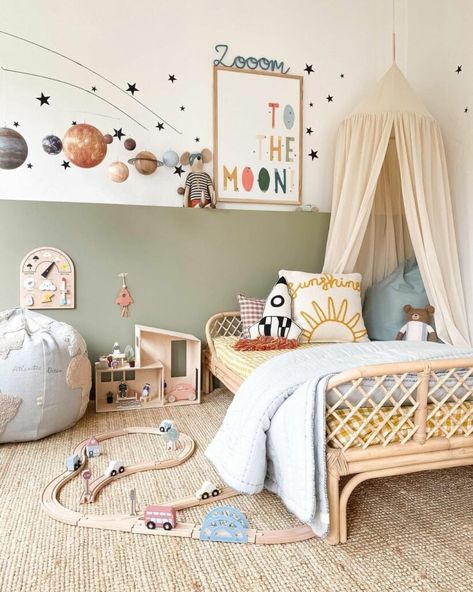 Loft Nursery, Cosy Reading Corner, Nursery Canopy, Space Themed Room, Themed Rooms, Educational Wall Art, Space Room, Toddler Bedrooms, Cot Bedding