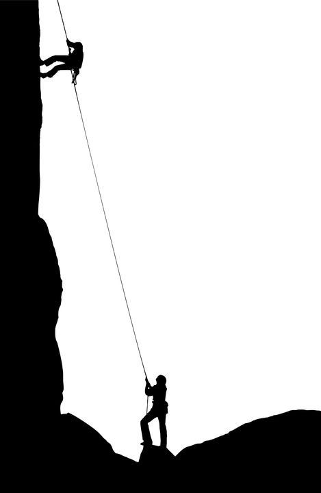 Rock Climbing People Silhouette - Free vector graphic SVG clip art Climbing Silhouette, Vertical Horizon, Free Climb, Men Wall Decor, People Silhouette, Climbing Art, Bubble Drawing, Svg Clip Art, Scar Tattoo