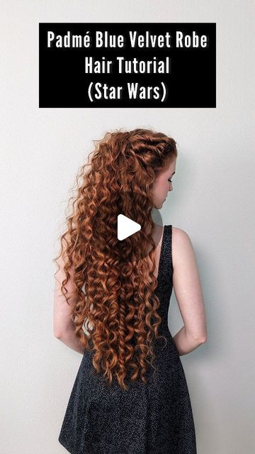 Padme Curly Hair, Padme Mustafar Hair, Star Wars Female Hairstyles, How To Do Padme Hair, Padme's Hairstyles, Padme Amidala Hairstyles Tutorial, Padme Hairstyles Tutorial, Padme Inspired Hair, Star Wars Hairstyles Padme